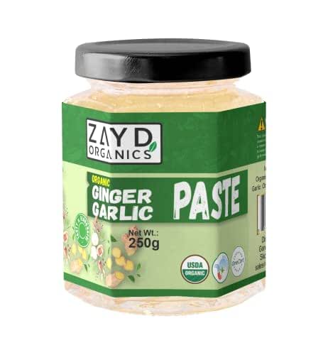 Zayd Organics Ginger Garlic Paste, Fresh Ginger Garlic Paste for