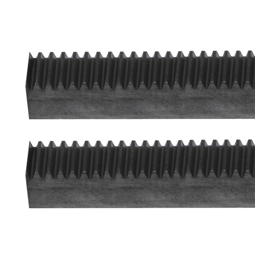 Image of uxcell Steel Gear Rack, 2 Pcs 1.5Mod 500mm x 20mm x 20mm Total 3.3 ft Heavy Duty Straight Linear Spur Rack for Machines Automotive