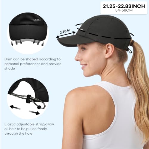 Image of Sukeen Lightweight Running Hat for Women Sports Baseball Cap Unstructured | Quick Dry, Adjustable, Breathable, Comfortable, Absorb Sweat, UPF50+, Packable for Hiking, Tennis, Golf, Workout, Gym, Outing