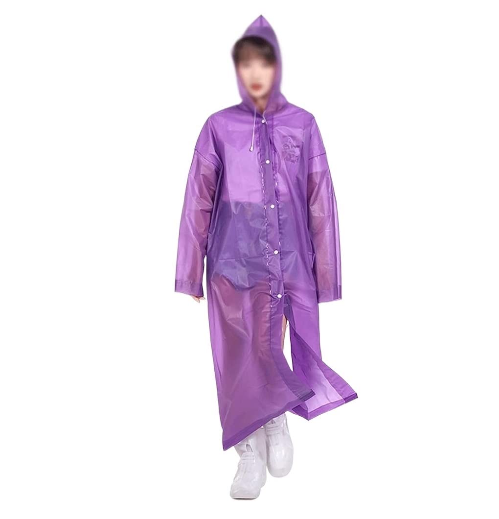Chubasquero 10 Uds Impermeable para Viajes Al Aire Libre Impermeable Portátil Esmerilado Grueso Adulto EVA Impermeable Ponchos De Lluvia Impermeables