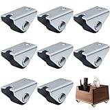 Lot de 8 Mini Roulettes Fixes 0.5