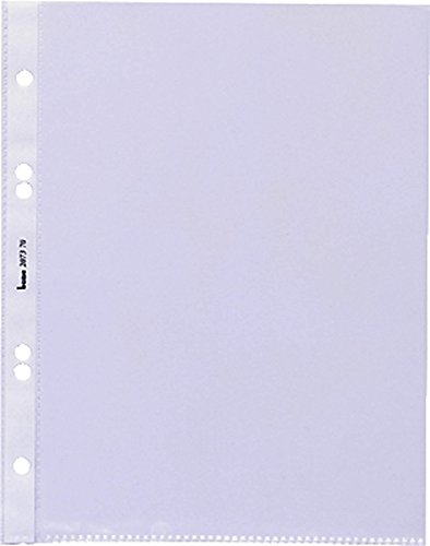 Pochettes A5 classeur plastique perforé transparent lot 100 pièces 50µ