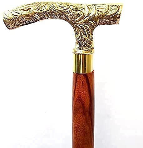 Time Instruments AHSKY Stick with Brass Handle Vintage Antique Wooden Walking Handmade (B0B1C2FMCB) Amazon Price History, Amazon Price Tracker