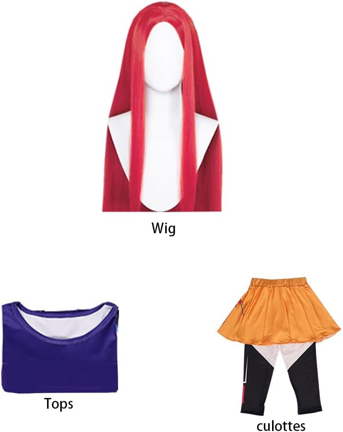Women Costume,3D Printed Uniform 3PCS Full Set Party Outfit With Wig