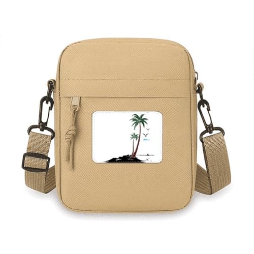 Mini sac à bandoulière cocotier et nuage pour téléphone portable