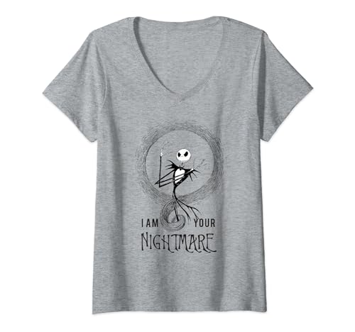 T-shirt col V Jack L'Étrange Noël de monsieur Jack vêtement femme