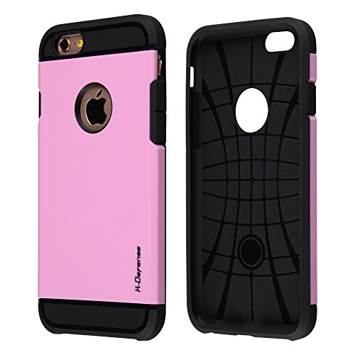 iPhone 6s Case, [Pink] K-Defense Combo Series Armor Guard Shockproof Slim Fit Cover Case for Apple iPhone 6 / iPhone 6s [4.7inches] (Pink)