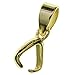 Dreambell 2 pcs 14k Gold on .925 Sterling Silver Pendant Clasp Bail Connector/Findings/Yellow Gold