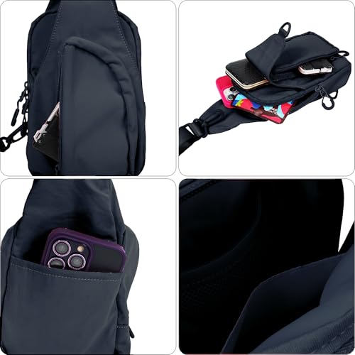FREE ROCK Small Crossbody Bag For Women Mini Nylon Sling Bag Cross Body Bag Chest Bag For Outdoors Hiking Traveling4