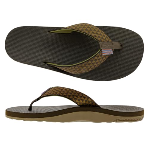 Scott Hawaii Men's Manoa Sandal | All Terrain Tread Outsole | Molded Arch With Heel Cup | Neoprene Lined Strap For All Day Comfort | Hiking Flip Flop