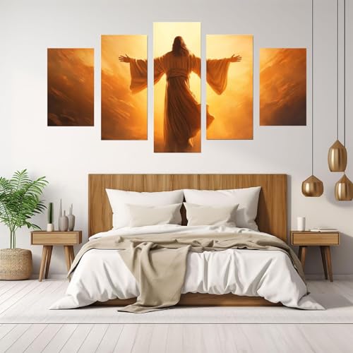 Image chrétienne jésus décoration murale salon et affiche religieuse 50x100 - 3