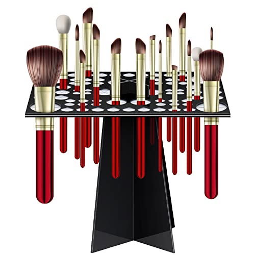 Acrylic Makeup Brush Stand - 72 Holes Collapsible
