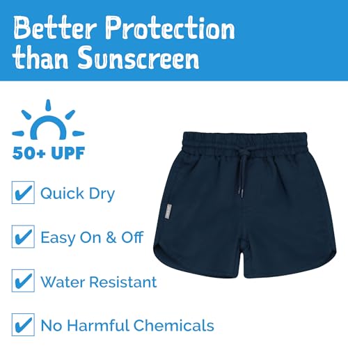 Image of JAN & JUL UV Swim Shorts and Long Sleeve UV Shirt for Toddlers