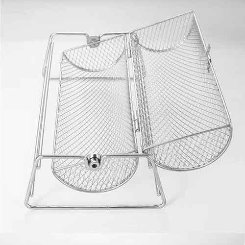 Cesta de barbacoa para gambas en acero inoxidable resistente 7