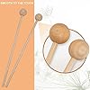 Wood Mallets Percussion Sticks, Percussion Sticks, 4 PCS Glockenspiel Mallets, Glockenspiel Beaters, Drum Stick, Wood Mallets Percussion Sticks Percussion Mallets, Musical Instrument Accessories #3