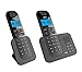 Produktbild AEG Voxtel D505 Twin - Schnurloses 1.6" DECT-Telefon mit zusätzlichem Mobilteil, Freisprecheinrichtung, Anrufbeantworter und Anruf Blocker, Schwarz