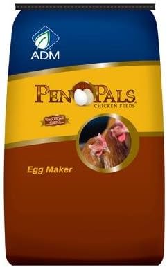 Adm Animal Nutrition 70010AAA26 Chicken Feed Pellets, Egg Maker, 25-Lbs.