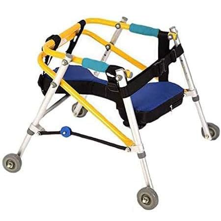 Déambulateur pour enfant et ado M avec siège pliable à quatre roues