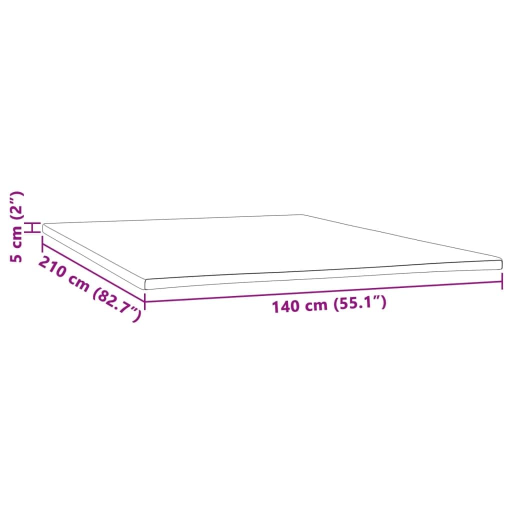 vidaXL sur-Matelas 140x210x5 cm, protège Matelas, assouplissant pour Matelas, sur-Matelas épais, Couche supérieure du Matelas, sur-Matelas Doux