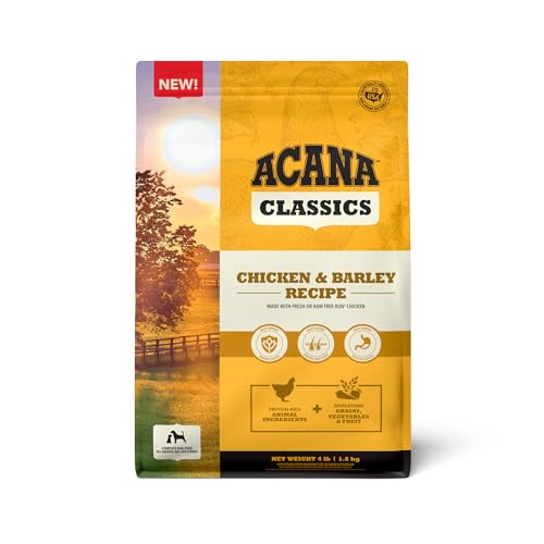 ACANA Classics Dry Dog Food Chicken and Barley Recipe 4lb Bag