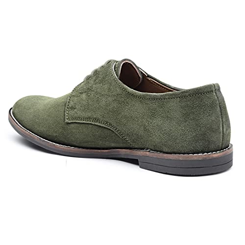 Image of LOUIS STITCH Italian Suede Leather Shoes Laceup British Style Handcrafted Casual Shoe for Men (SXSUPL)