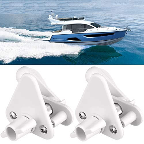 Tceapoo Pontoon Boat Gate Latch Replacement Kit 2pcs Marine Pontoon Boat Replacement Door Latches Universal Sizing for Square Frames 1-1.25 Inch Fits Left- or Right-Hinge Gate Includes Hardware