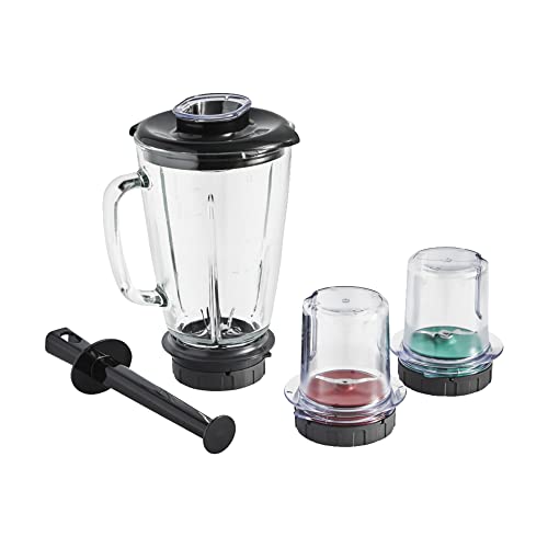 Moulinex Ensemble de 3 accessoires pour robots pâtissiers Coach et I Coach Touch, Blender + Mini hachoir + Broyeur, Malette de rangement, Mix & Drink Box...
