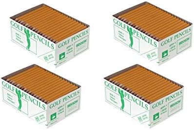 Dixon Golf Pencil, Hexagonal Barrel, Yellow, 144 Count (14998) - 4 Boxes