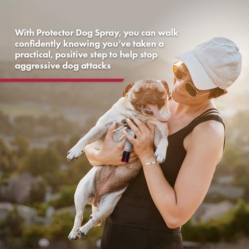 Sabre Protector 22-Gram Dog Spray with Key Ring, 14 Second Total Spray Time, 3.5-Meter Range, Humane Dog Attack Deterrent, Maximum Strength Allowed by Health Canada - 4