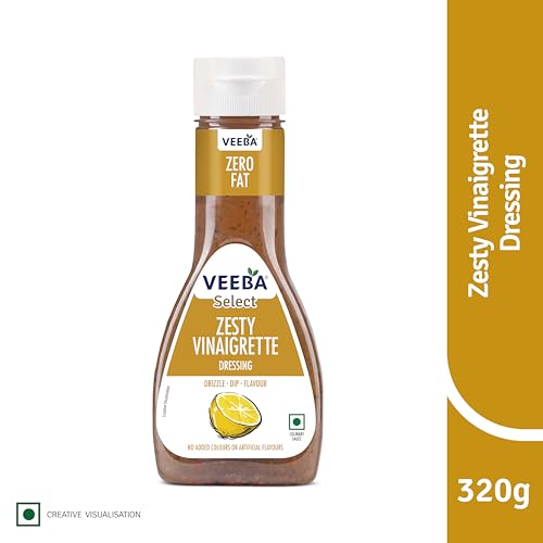 Image of Veeba Zesty Vinaigrette Salad Dressing, 320g (Pack of 2)