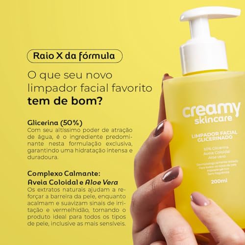 Kit Creamy Skincare Limpador Glicerinado e Calming Cream (2 produtos)