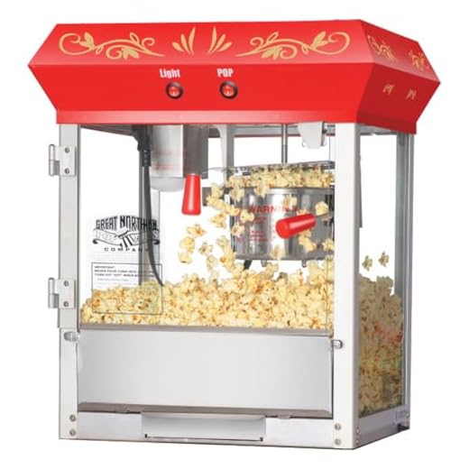 Great Northern Popcorn Red 6 oz. Ounce Foundation Old-Fashioned Movie Theater Style Popcorn Popper