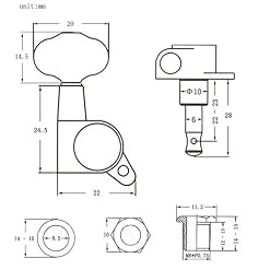 Shuimitao Accordeurs Cordes verrouillées Accordeurs Clés Mécaniques pour Guitare Électrique Acoustique Bloc Style Un - Les Beatles, Paul McCartney, John Lennon, RIngo Starr, George Harrison Shuimitao Accordeurs Cordes verrouillées Accordeurs Clés Mécaniques pour Guitare Électrique Acoustique Bloc Style Un – Image 6