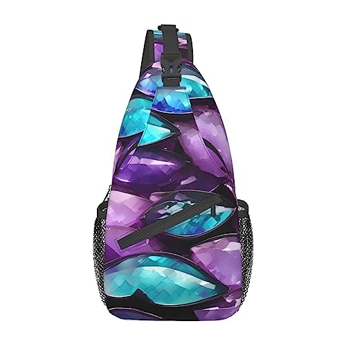 Sac à dos à bandoulière sirène multifonction avec sangle ajustable noir