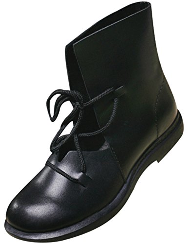 Youlee Damen Schnüren Hohl Lederstiefel EU 38/CH 39 Cover