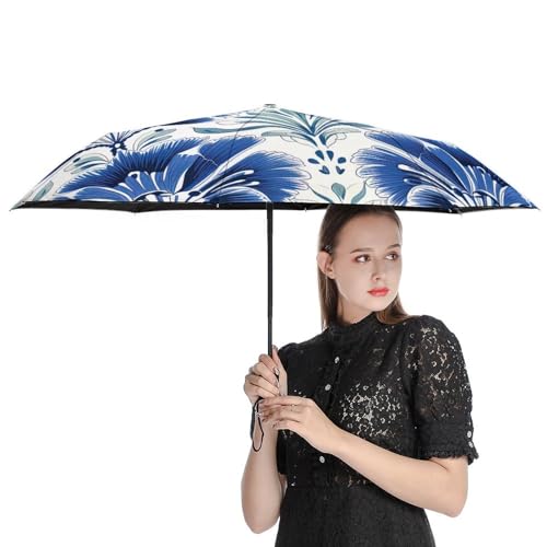 Parapluie pliable moghol de qualité supérieure résistant au vent et compact - 4