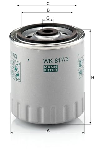 Image of MANN-FILTER WK 817 /3 X Fuel Filter