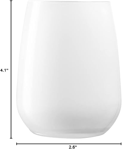 Miniatura 9 de Barski Vaso de cristal doble antiguo – Juego de 6 vasos – Vasos blancos DOF Rock – Cristal sin tallo para whisky – Bourbon – Bebidas – Vasos para