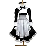 YuanCos Hetalia: Axis Powers Belarus Natasha Black Lolita Dress Cosplay Costume (Female XXL)