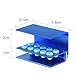 4PC Burs Holder Block Disinfection Box Aluminium Autoclave Unit 10 Holes Blue