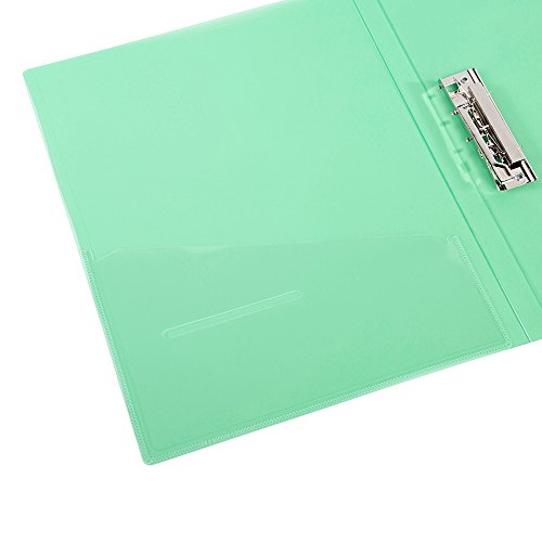 Filexec 6192, Clamp Binder, Frosted, Set Of 6, 6 Assorted Colors Blueberry, Strawberry, Grape, Lime, Lemon, Tangerine (50028-6192) #TOP4