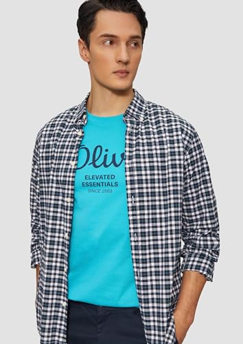 s.Oliver Herren Shirt 2139909 62D1 Blue Green XXL – Ansicht 3