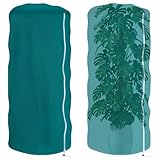 2 Packs Plant Covers Freeze Protection for Winter, 47'x71' Rounded Top Winter Plant Cover Bags for Shrub Bush, Frost Cloths for Outdoor Plants, Cold Weather Tree Frost Blankets with Zipper Drawstring