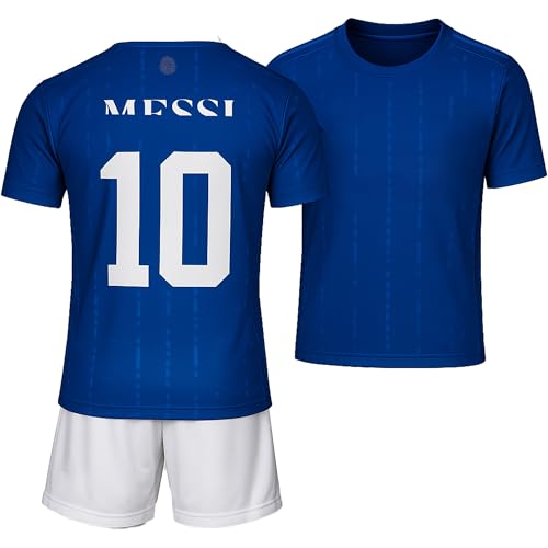 Boriverae LMS10#10 Trikot Kinder Set – Argentinien Heim und Auswärts Fan...
