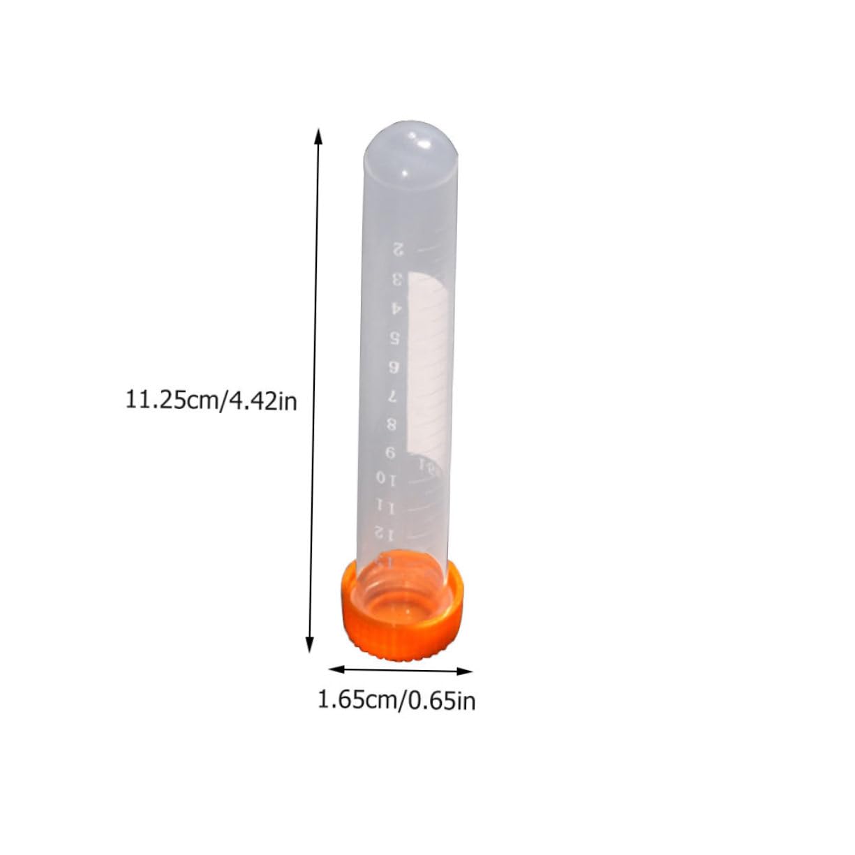 OUNONA 15ml Zentrifugenröhrchen aus Pe mit Schraubkappe Transparentes Röhrchen Hitzebeständig zur Sterilisation für Labor und Krankenhausbedarf 100 Stück Zufällige Farbe