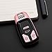 Tengare Car Key Fob Cover Compatible with Audi Key Case Pink A4 allroad A5 Q5 PHEV S4 S5 SQ5 Sportback TT RS TTS Accessories