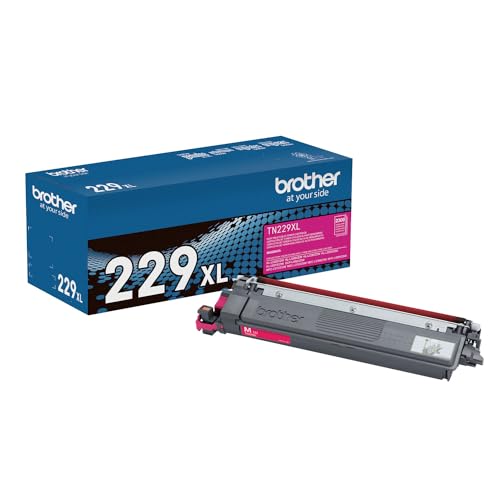 Brother TN229XLM Toner Magenta Haute Capacité pour Éviter les Pannes de Cartouche