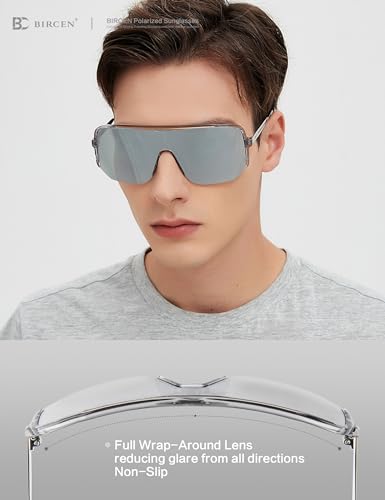 Image of BIRCEN Sport Polarized Sunglasses for Men - Women:UV Protection Shades for Fishing Driving Cycling Running