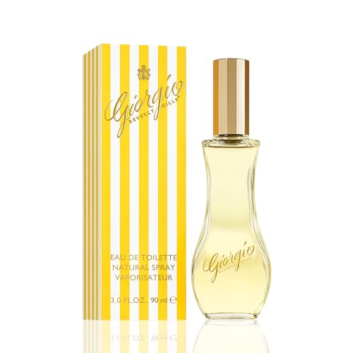 Giorgio Beverly Hills - Giorgio Yellow Eau de Toilette, feminines und elegantes Parfüm Spray, mit blumigen, frischen und leicht orientalischen Noten, holziges Aroma, Parfüm für Damen - 90 ml
