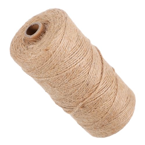 Mipcase 1 Roll Natural Jute Twine Durable String for Crafts Gardening Present Wrapping DIY Projects Twine for Creative Decor Packing
